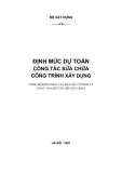 Định mức dự toán công tác sửa chữa công trình xây dựng