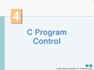 Lecture Charter 4: C Program Control