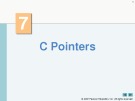 Lecture Charter 7: C Pointers