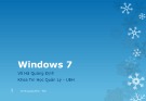 Bài giảng Windows 7