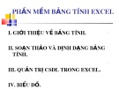 Bài giảng Phần mềm bảng tính Excel