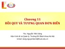 Bài giảng Thống kê ứng dụng trong kinh doanh: Chương 11 - ThS. Nguyễn Tiến Dũng