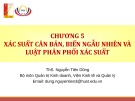 Bài giảng Thống kê ứng dụng trong kinh doanh: Chương 5 - ThS. Nguyễn Tiến Dũng