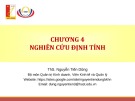 Bài giảng Phương pháp nghiên cứu trong kinh doanh: Chương 4 - ThS. Nguyễn TIến Dũng