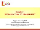 Lectures Applied statistics for business: Chapter 4 - ThS. Nguyễn Tiến Dũng
