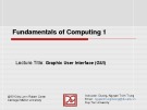 Lecture Fundamentals of computing 1: Lecture 14 - Duy Tan University