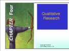 Lecture Marketing research - Chapter 4: Qualitative research