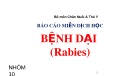 Báo cáo miễn dịch học: Bệnh dại (Rabies)