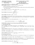 Đề khảo sát chất lượng lần thứ 2 có đáp án môn: Toán 12, khối A, B - Trường THPT Chuyên Vĩnh Phúc (Năm học 2013-2014)