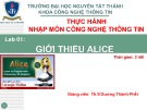 Bài giảng Nhập môn Công nghệ thông tin: Lab 1 - Th.S Dương Thành Phết