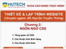 Bài giảng Thiết kế và lập trình Website: Chương 2 - ThS. Dương Thành Phết