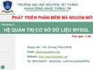 Bài giảng Phát triển phần mềm mã nguồn mở: Chương 3 - ThS. Dương Thành Phết