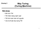 Bài giảng Tin học lí thuyết: Chương 7 - Võ Huỳnh Trâm