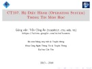 Bài giảng Hệ điều hành: Thông tin môn học - Trần Công Án (ĐH Cần Thơ)