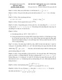 Đề thi thử THPT quốc gia năm 2016, lần 1 có đáp án môn: Toán - Trường THPT Lương Ngọc Quyên