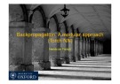 Lecture Machine learning (2014-2015) - Lecture 7: Backpropagation: A modular approach (Torch NN)