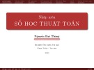 Bài giảng Nhập môn Số học thuật toán: Chương 1, 2 - Nguyễn Đạt Thông