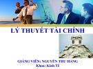 Bài giảng Lý thuyết tài chính - Nguyễn Thu Hằng