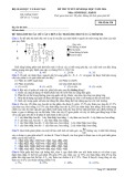 Đề thi tuyển sinh đại học năm 2014 môn: Sinh học, khối B - Mã đề thi 538