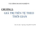 Bài giảng Tài chính doanh nghiệp - Chương 2: Giá trị tiền tệ theo thời gian (ĐH Công nghiệp TP. HCM)