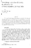 Tính sáng tạo của tổ chức: Quan niệm và những nghiên cứu thực tiễn - GS.TS. Phạm Thành Nghị