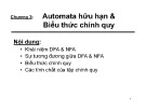 Bài giảng Toán giải tích - Chương 3: Automata hữu hạn và biểu thức chính quy