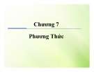 Bài giảng Kỹ thuật lập trình Java - Chương 7: Phương thức