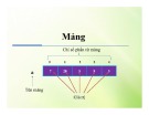 Bài giảng Kỹ thuật lập trình Java - Chương 5: Mảng