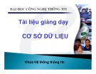 Bài giảng Cơ sở dữ liệu: Chương 1 - ĐH Công nghệ Thông tin