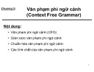 Bài giảng Toán giải tích - Chương 5: Văn phạm phi ngữ cảnh