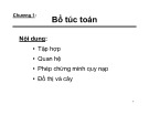 Bài giảng Toán giải tích - Chương 1: Bổ túc toán