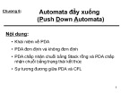 Bài giảng Toán giải tích - Chương 6: Automata đẩy xuống