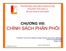 Bài giảng Marketing căn bản: Chương 8 - Phạm Thị Thanh Hương