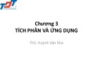 Bài giảng Toán 1E1 và Toán 1: Chương 3 - ThS. Huỳnh Văn Kha