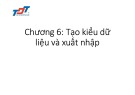 Bài giảng Tin học tính toán: Chương 6 - ThS. Huỳnh Văn Kha