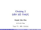 Bài giảng Toán T1: Chương 2 - ThS. Huỳnh Văn Kha