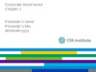 Lecture Corporate finance: A practical approach: Chapter 1 - CFA Institute