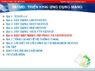 Bài giảng Triển khai ứng dụng mạng - Bài 6: Bảo mật mạng với IPSec và Certificate