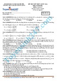 Đề thi thử THPT quốc gia năm 2015 có môn Vật lý đợt 1 - Trường THPT chuyên Thăng Long (Mã đề thi 132)