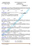 Đề thi thử THPT Quốc gia 2015 môn Vật lý - Trường THPT chuyên Nguyễn Trãi (Mã đề thi 357)