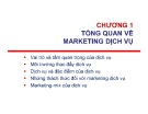 Bài giảng Marketing dịch vụ: Chương 1 - TS. Nguyễn Thị Mai Anh