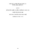 Đáp án đề thi tốt nghiệp cao đẳng nghề khóa 3 (2009-2012) - Nghề: Cắt gọt kim loại - Môn thi: Lý thuyết chuyên môn nghề - Mã đề thi: DA CGKL–LT14