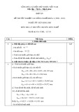 Đáp án đề thi tốt nghiệp cao đẳng nghề khóa 3 (2009-2012) - Nghề: Cắt gọt kim loại - Môn thi: Lý thuyết chuyên môn nghề - Mã đề thi: DA CGKL-LT03