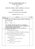 Đáp án đề thi tốt nghiệp cao đẳng nghề khóa 3 (2009-2012) - Nghề: Cắt gọt kim loại - Môn thi: Lý thuyết chuyên môn nghề - Mã đề thi: DA CGKL–LT22