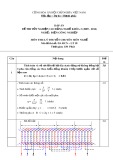 Đáp án đề thi tốt nghiệp cao đẳng nghề khóa 3 (2009-2012) - Nghề: Điện công nghiệp - Môn thi: Lý thuyết chuyên môn nghề - Mã đề thi: DA ĐCN-LT18