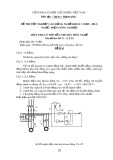 Đề thi tốt nghiệp cao đẳng nghề khóa 3 (2009-2012) - Nghề: Điện công nghiệp - Môn thi: Lý thuyết chuyên môn nghề - Mã đề thi: ĐCN-LT34