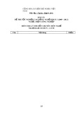 Đáp án đề thi tốt nghiệp cao đẳng nghề khóa 3 (2009-2012) - Nghề: Điện công nghiệp - Môn thi: Lý thuyết chuyên môn nghề - Mã đề thi: DA ĐCN-LT30