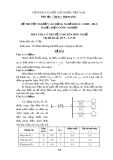 Đề thi tốt nghiệp cao đẳng nghề khóa 3 (2009-2012) - Nghề: Điện công nghiệp - Môn thi: Lý thuyết chuyên môn nghề - Mã đề thi: ĐCN-LT49