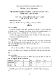 Đề thi tốt nghiệp cao đẳng nghề khóa 3 (2009-2012) - Nghề: Điện công nghiệp - Môn thi: Lý thuyết chuyên môn nghề - Mã đề thi: ĐCN-LT47