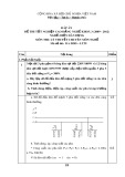 Đáp án đề thi tốt nghiệp cao đẳng nghề khóa 3 (2009-2012) - Nghề: Điện dân dụng - Môn thi: Lý thuyết chuyên môn nghề - Mã đề thi: DA ĐDD–LT29